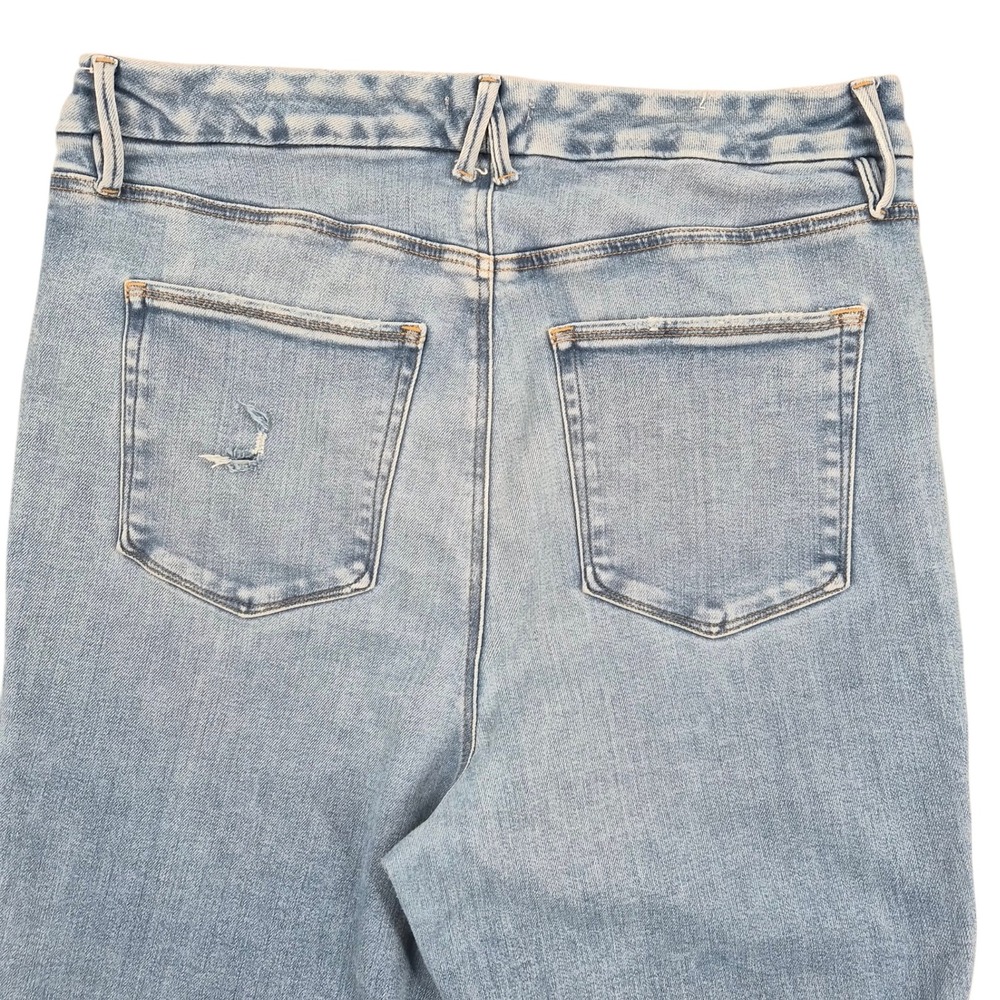 Good‎ American Good Curve Straight Distressed Jeans Size 18 Light Wash GCST960T - Picture 4 of 9